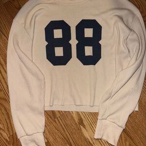 EDIKTED 88 Cropped Waffle Tee